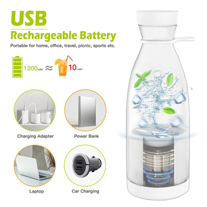 Portable Mini Blender for Fresh Juice - USB Rechargeable Personal Smoothie Maker