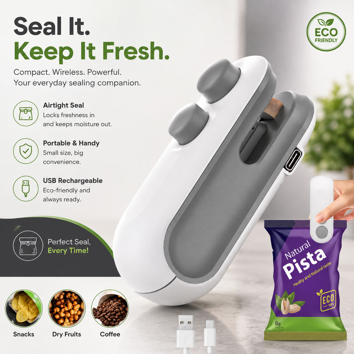 India's #1 Smart Portable Mini Sealing Machine.
