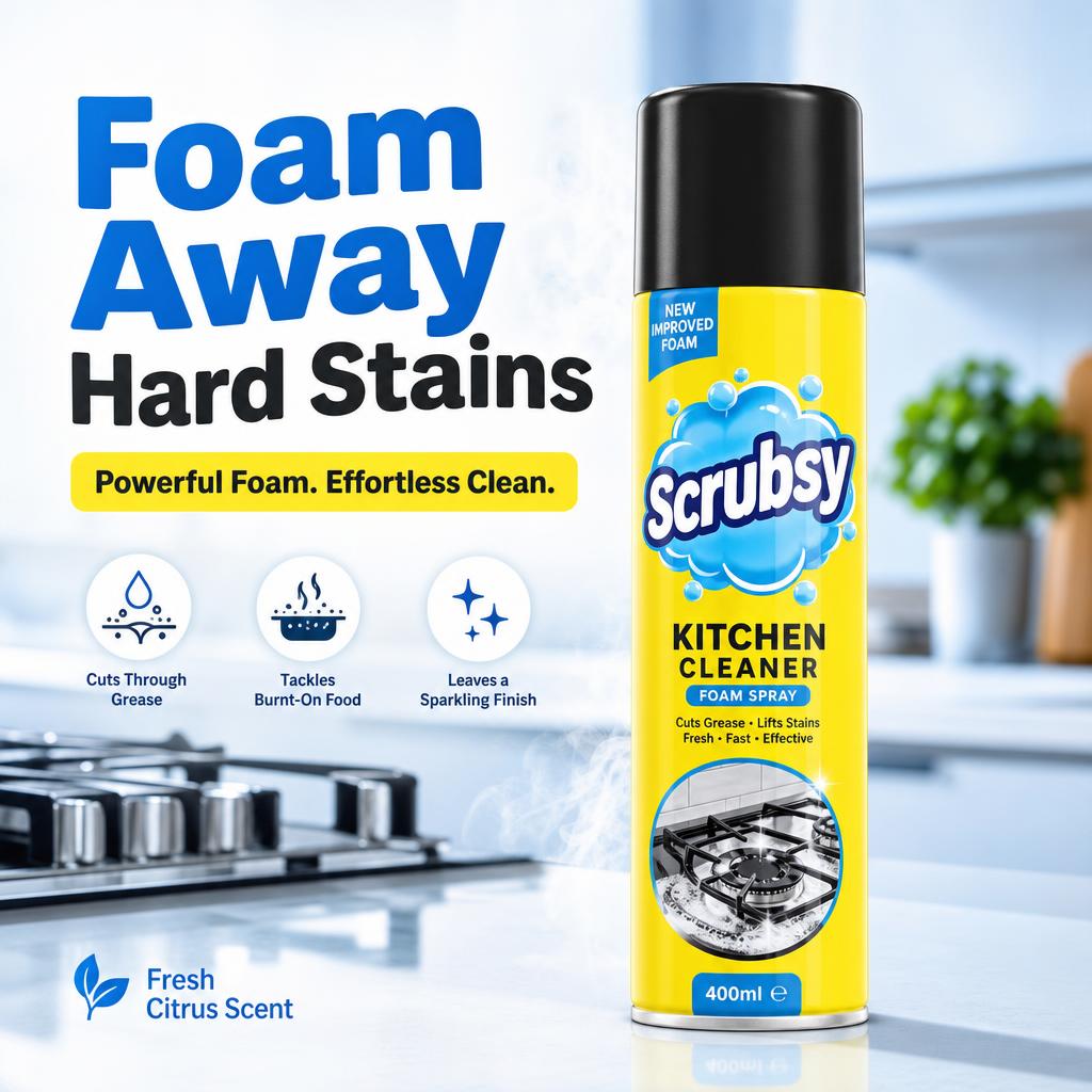 India's #1 Foam-Based Complete Kitchen Cleaner & Disinfectant [Buy 1 get 1 Free]