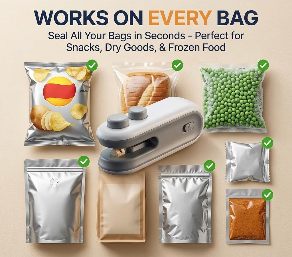 India's #1 Smart Portable Mini Sealing Machine.