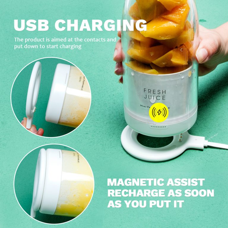Portable Mini Blender for Fresh Juice - USB Rechargeable Personal Smoothie Maker