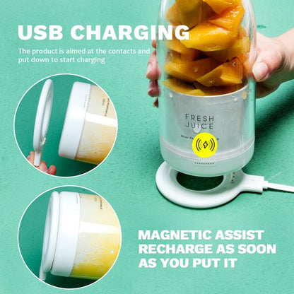 Portable Mini Blender for Fresh Juice - USB Rechargeable Personal Smoothie Maker